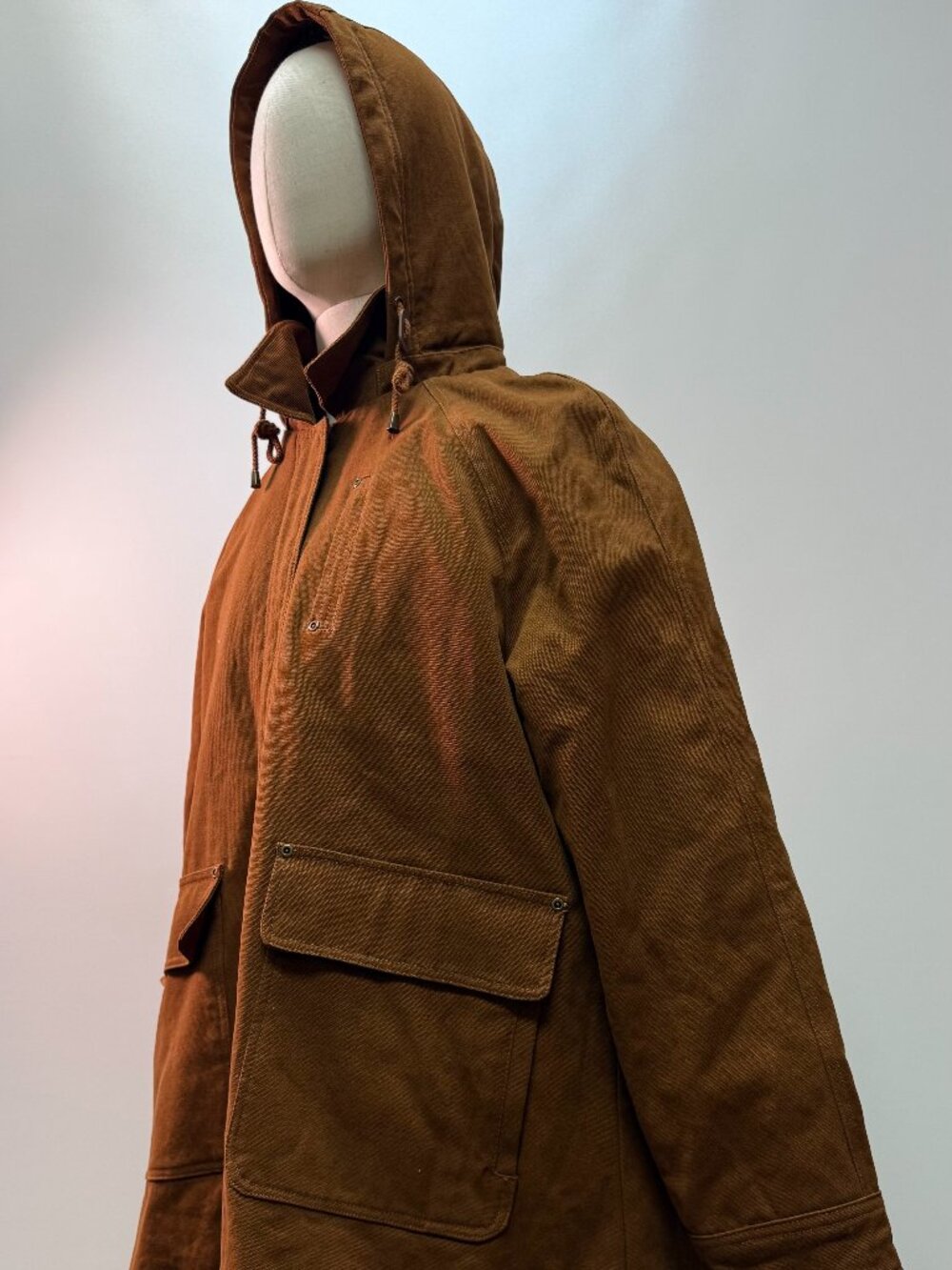 Pendleton Brothers Hooded Timber Cruiser Canvas Coat Brown XXL 2XL